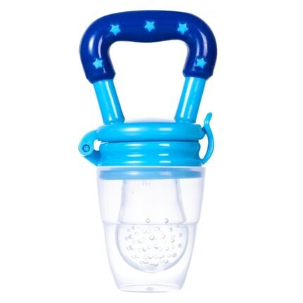 Silicone Food/Pacifier/Feeder for Babies, Fruit Nibbler for 6 to 12 Months, Teether for Infant Baby, BPA Free, Blue